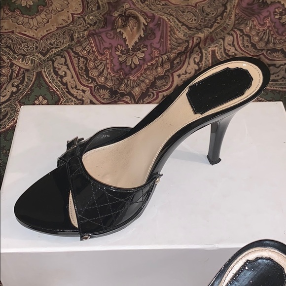 CHRISTIAN DIOR Black High Heel Sandal - Picture 2 of 8